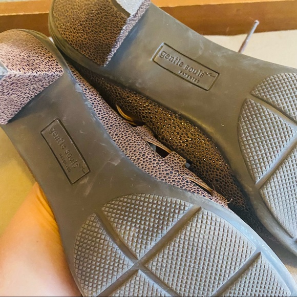 GENTLE SOULS - "OKEY DOKEY" LEATHER  SHOES Brown - Picture 7 of 8